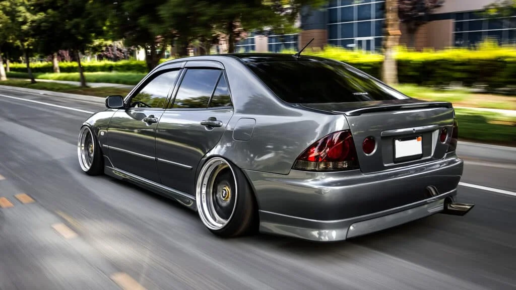 Clean IS300 with negative camber