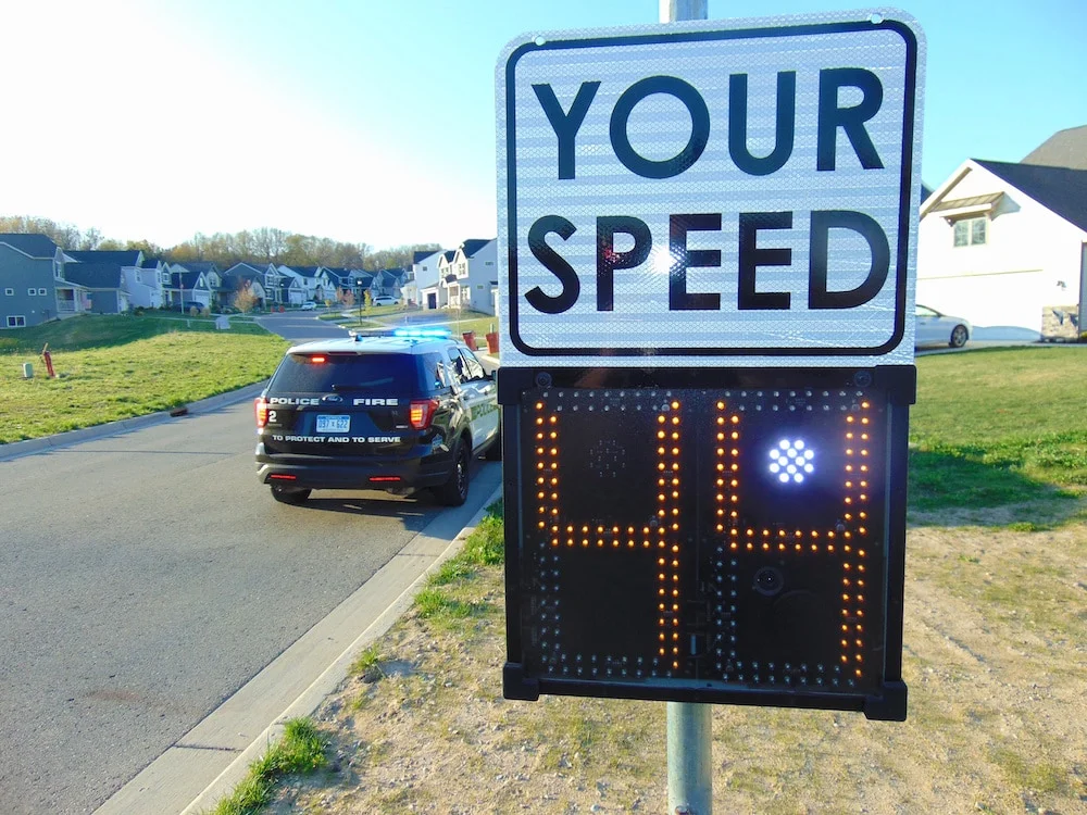 Interactive speed indicator in Nevada 