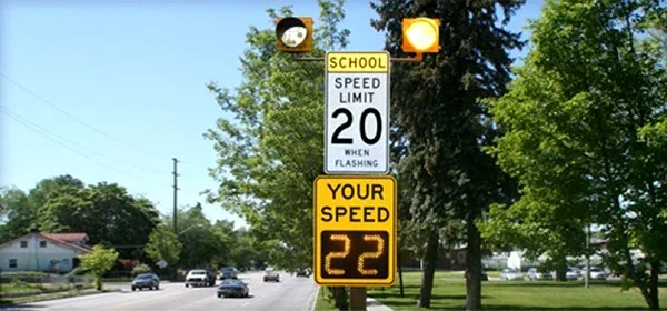 Speed limit sign in Alaska
