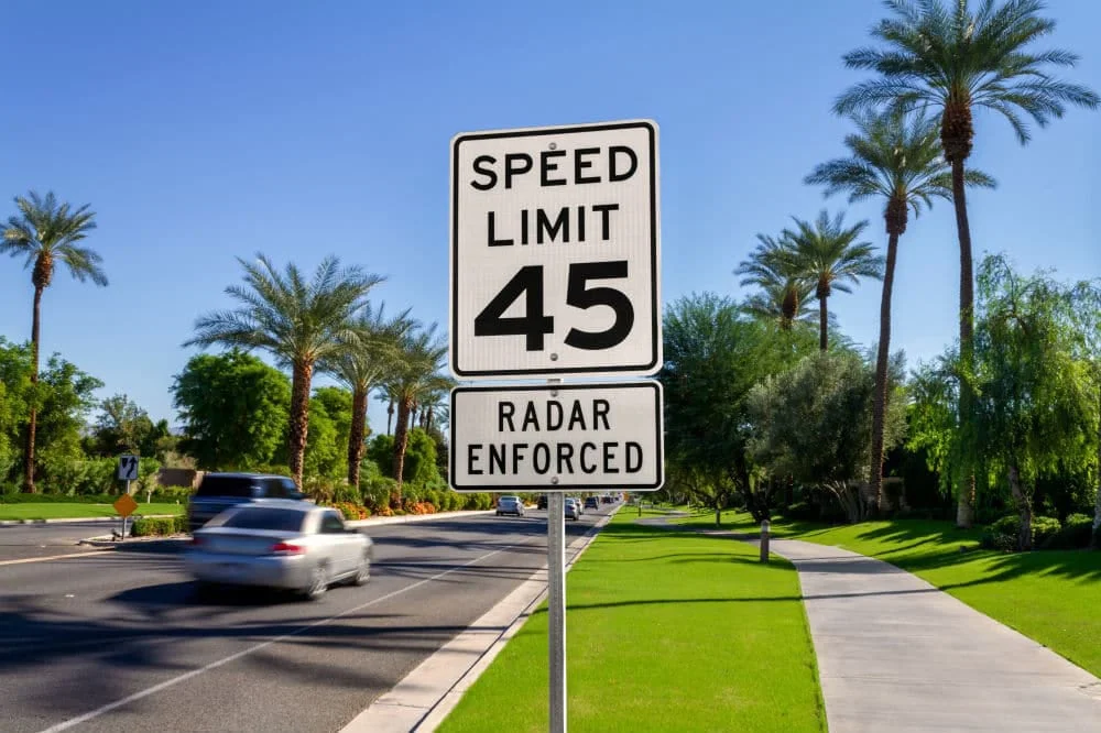 Speed limit board
