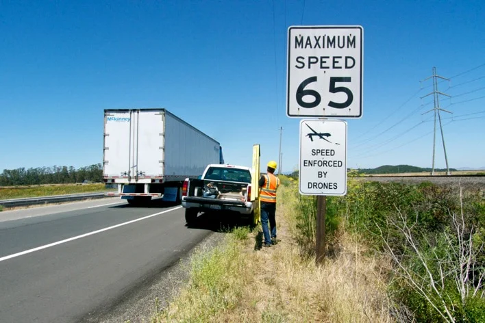 Speed limit signboard in Alabama