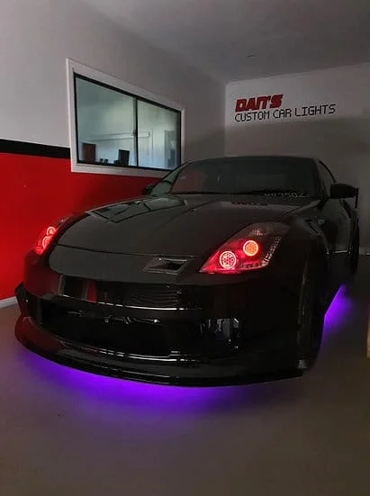 Black z33 with purple underglow