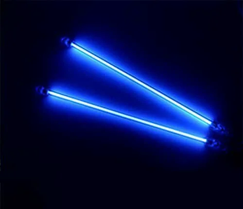 Blue neon underglow tubes