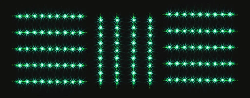 Green LED underglow tubes