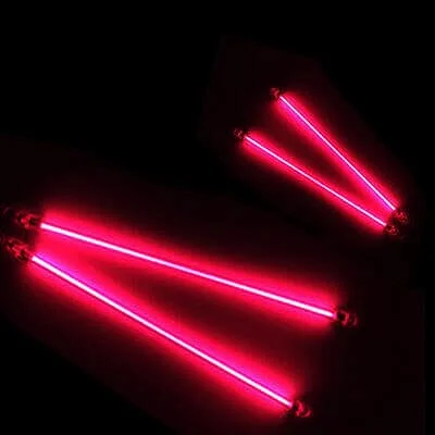 Red neon automotive underglow kit