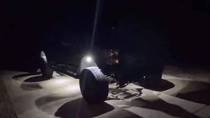 White wheel well underglow lights