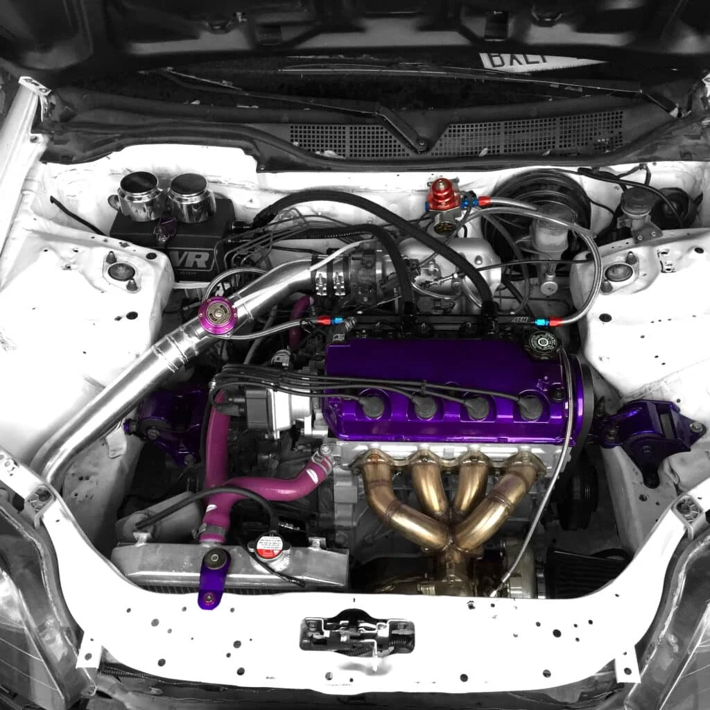 D16Y8 rebuild kit installed