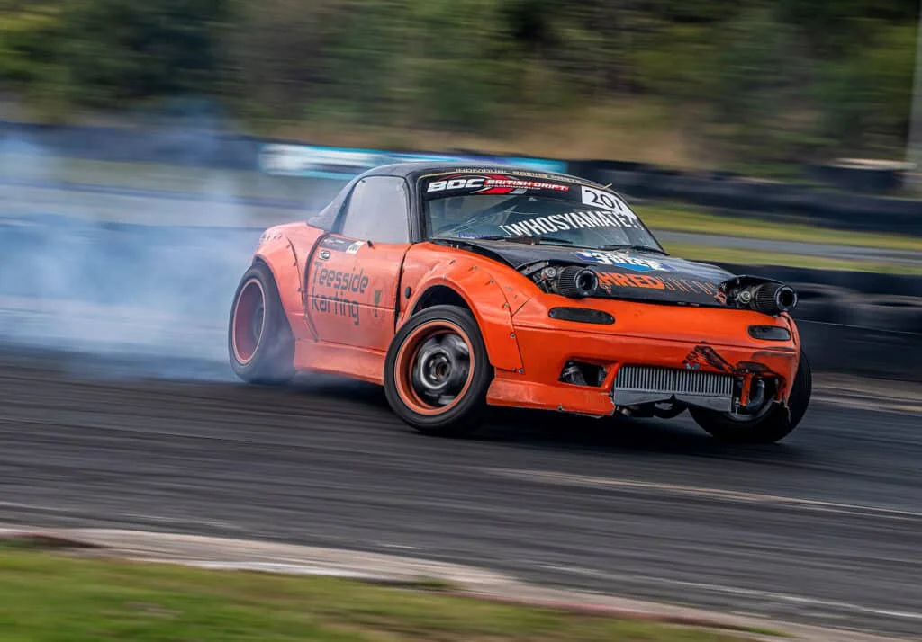 Drift Miata with fender flares