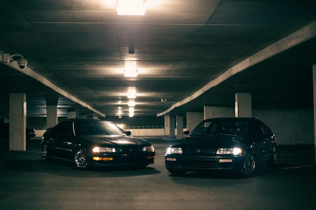 Integra XSi and CRX SiR side by side
