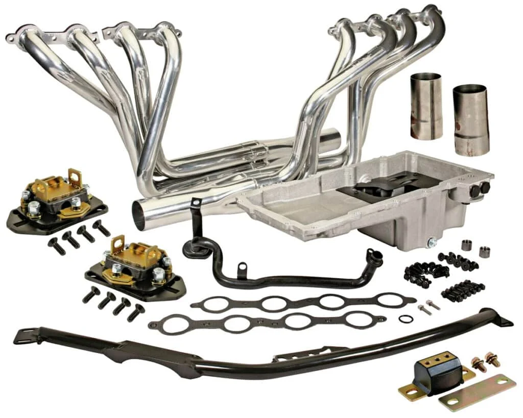 LS engine swap header kit