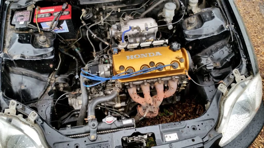 Mini-me swapped D16Y7 engine with D16Y8 head