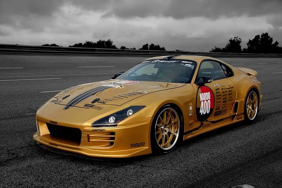 Gold Twin-Turbo V12 Supra