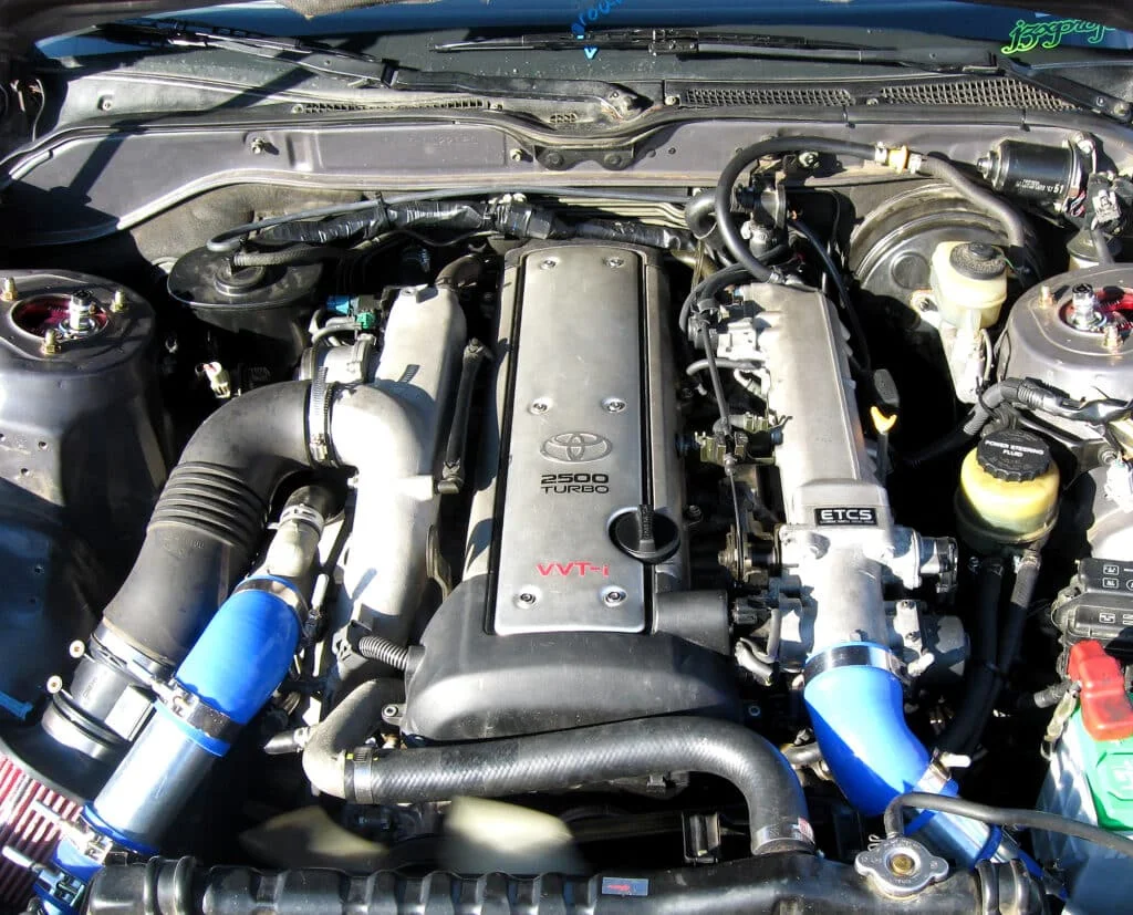 1JZ-GTE engine with cold air intake