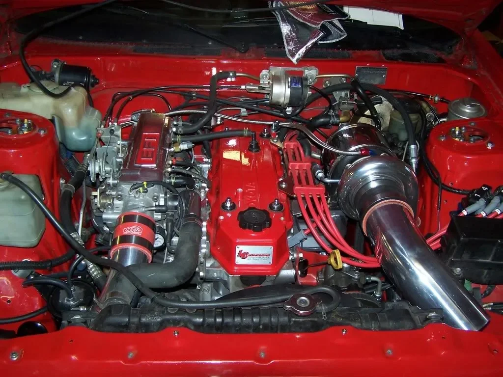 Turbocharged 22-RE engine
