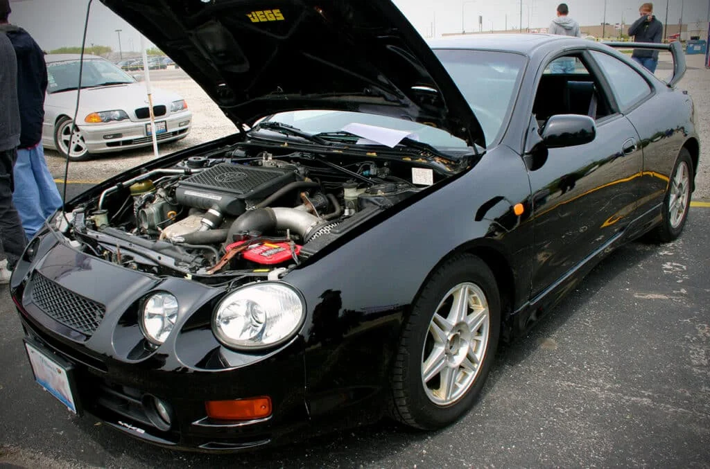 Black Celica with 3S-GTE engine