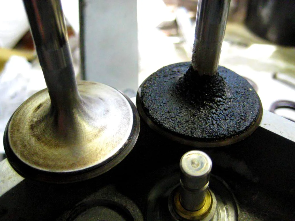 Carbon build-up on valves