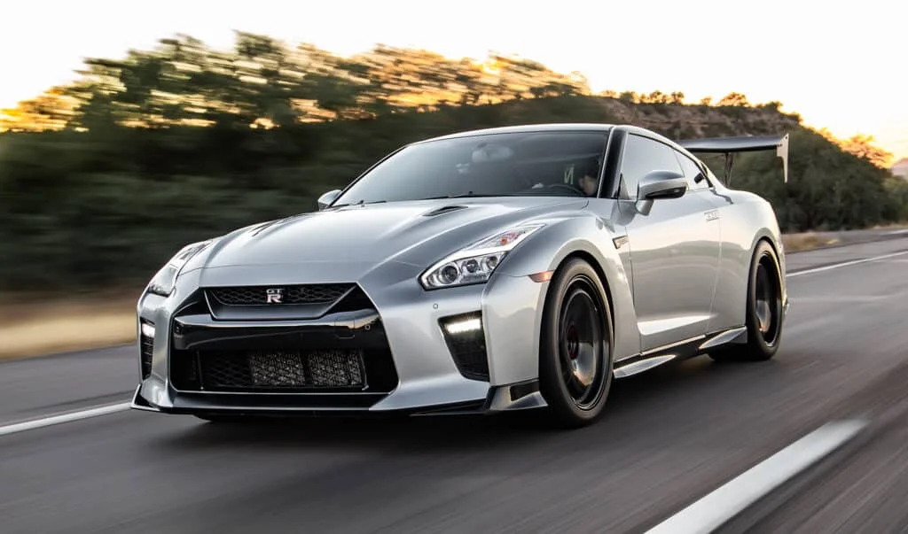 Silver R35 Nissan GT-R