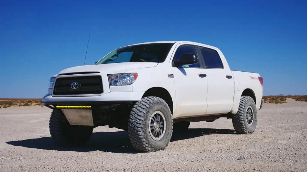 Lifted Toyota Tundra pickup truck