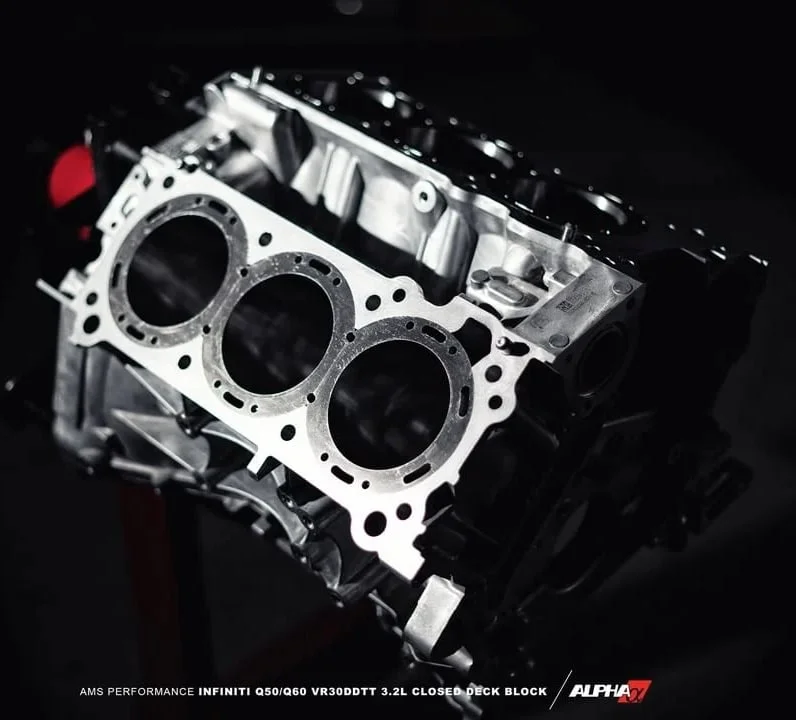 Closed deck block for VR30DDTT by AMS performance