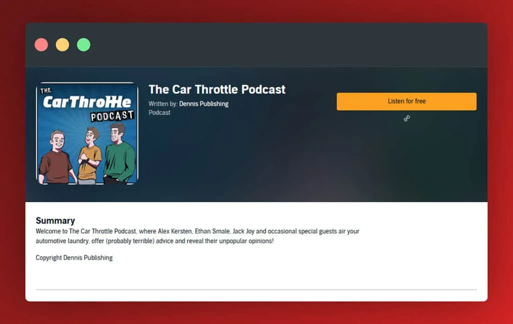 The CarThrottle Podcast