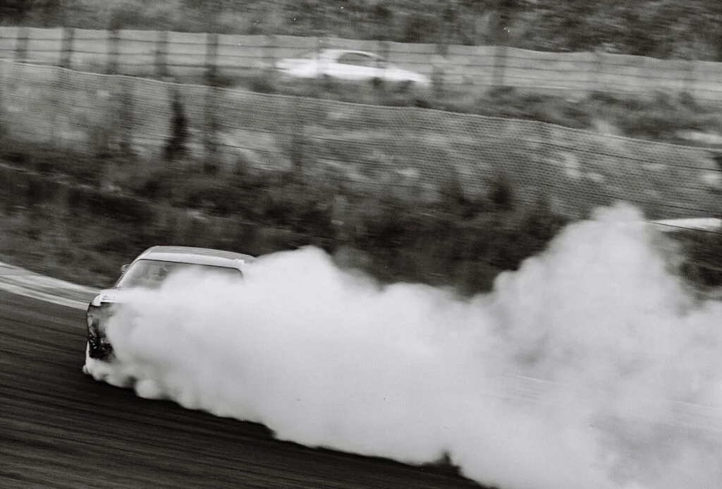 Drift racing at Ebisu Touge course