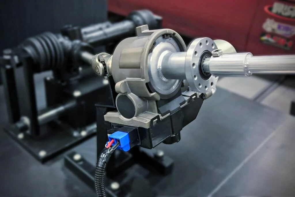 Power steering mechanism uninstalled