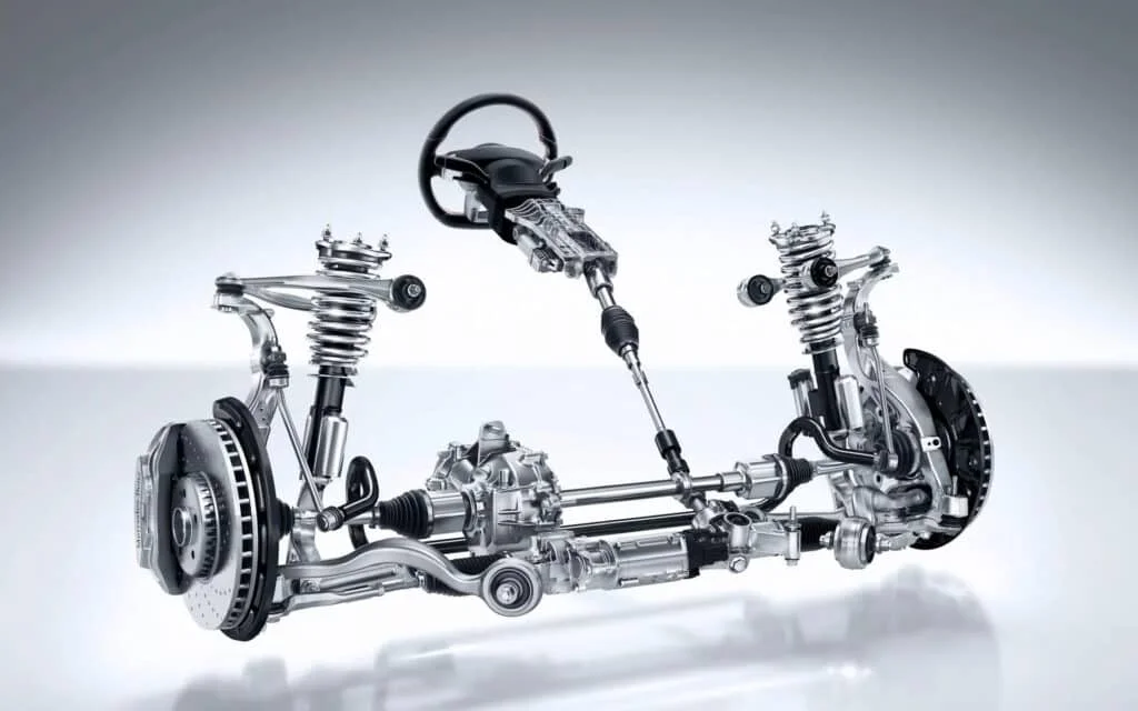 Hydraulic power steering system render