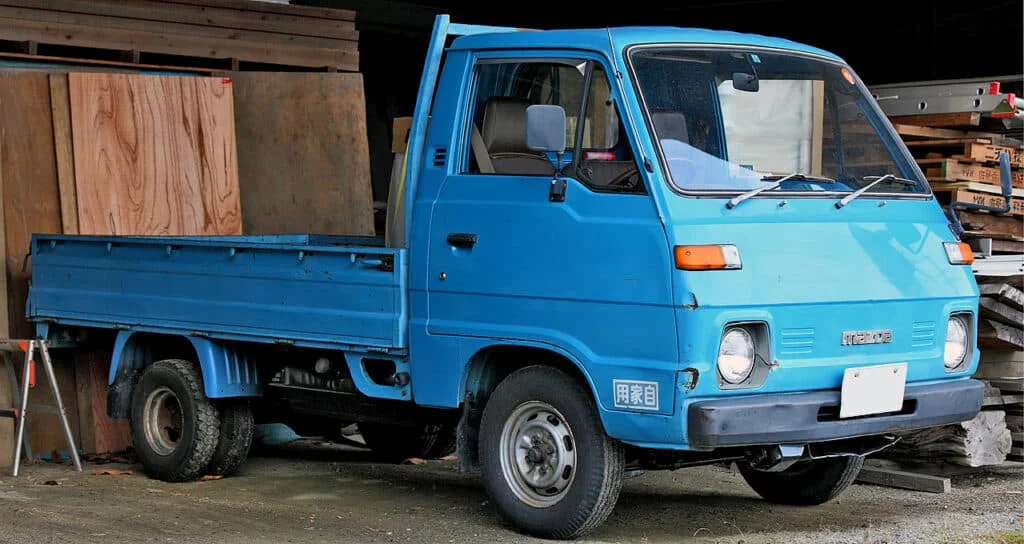Blue 1977 2nd Gen Mazda Bongo Truck