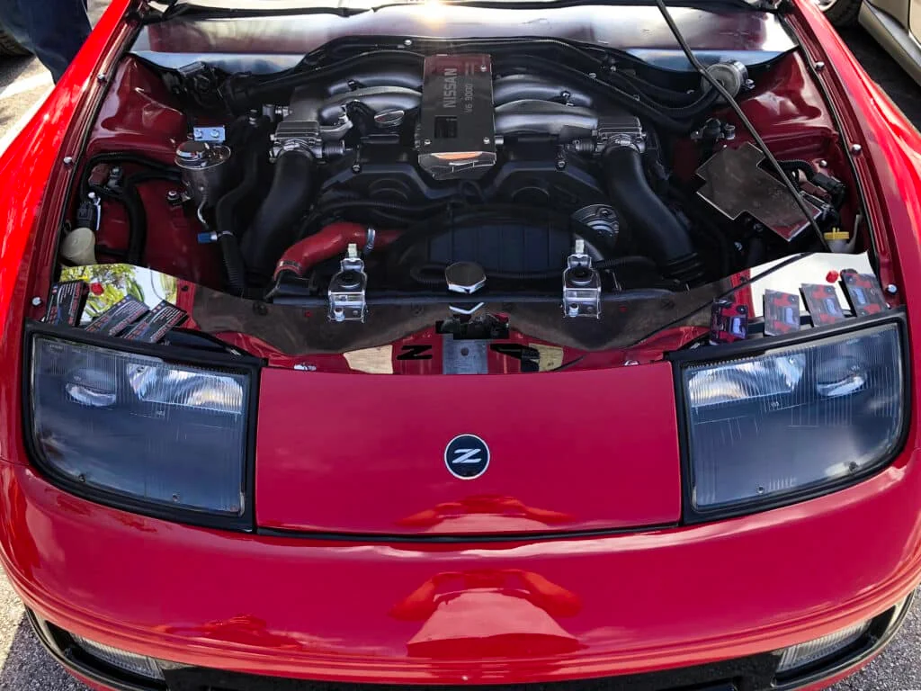 300ZX with a clean engine bay