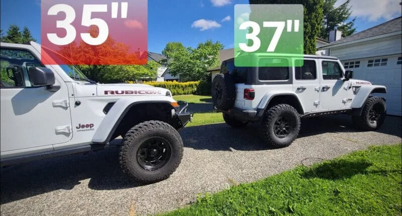 The Difference Between 35 vs 37 Tires