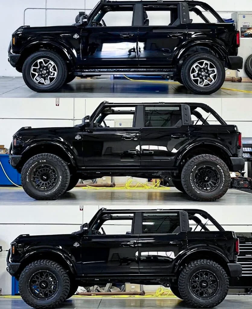 Ford Bronco tire sizes compared