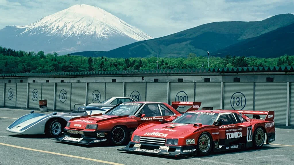 Race cars at the Fuji International Speedway