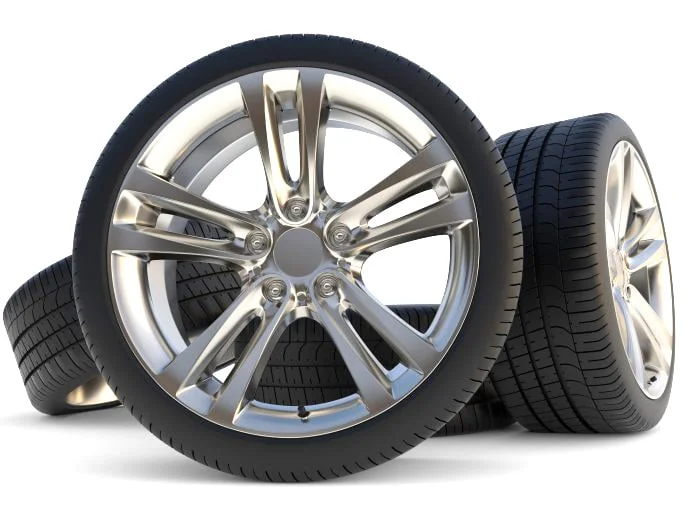 Low-profile tires isolated
