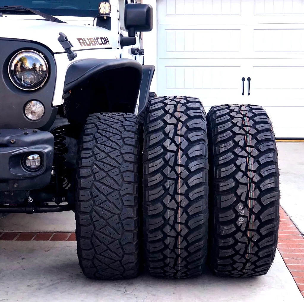 Jeep Rubicon tire sizes compared