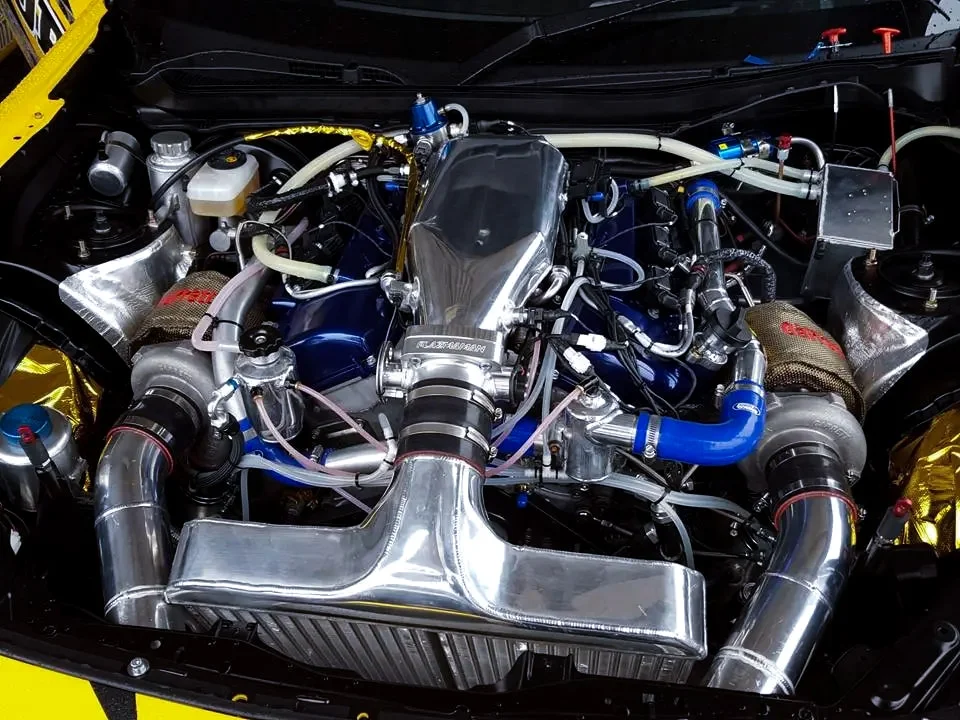 Heavily modified 1GR-FE engine