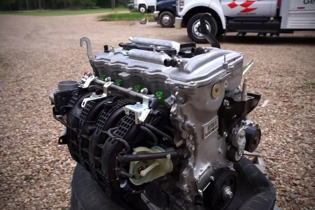 Die-cast aluminum engine block 2AR-FE