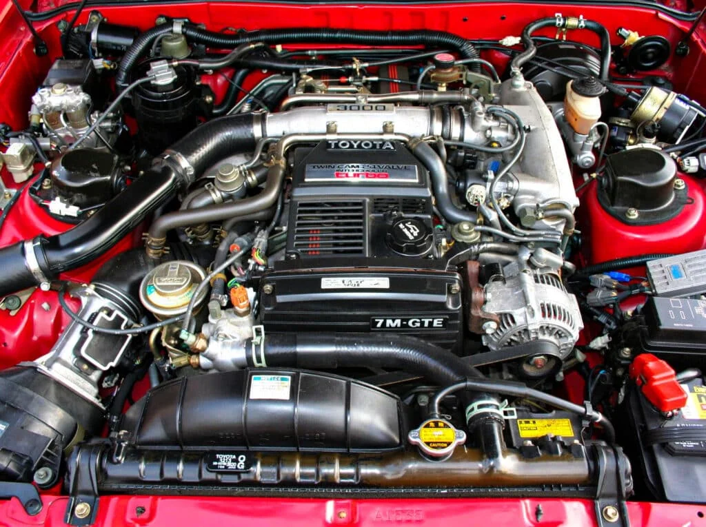 7M-GTE engine in pristine condition