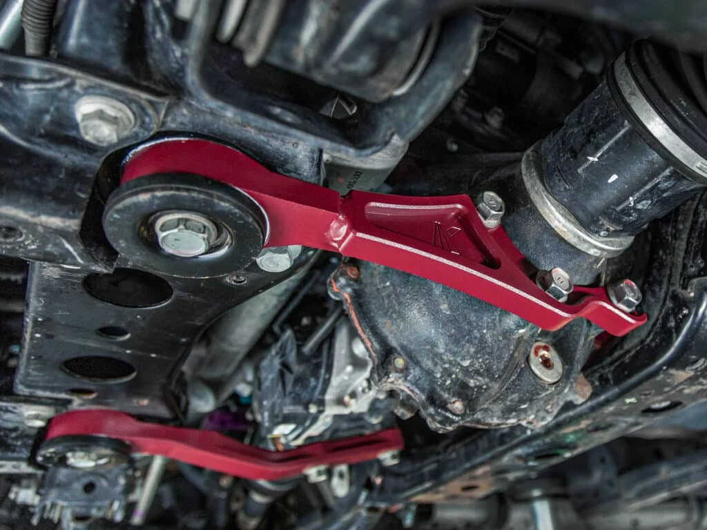 Billet cradle diff drop kit installed
