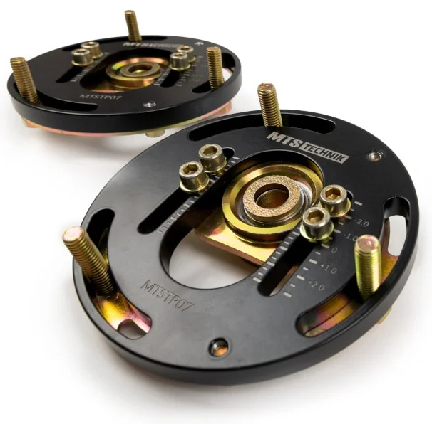 MTS Technik camber plates black gold