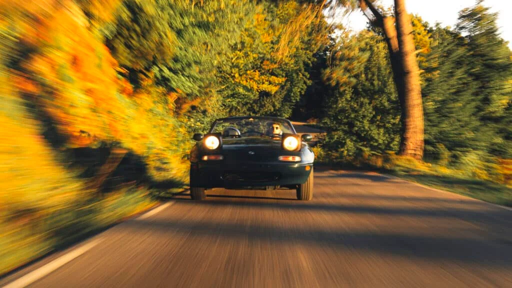 NA Miata sunset drive