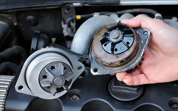 Old vs new engine water pump