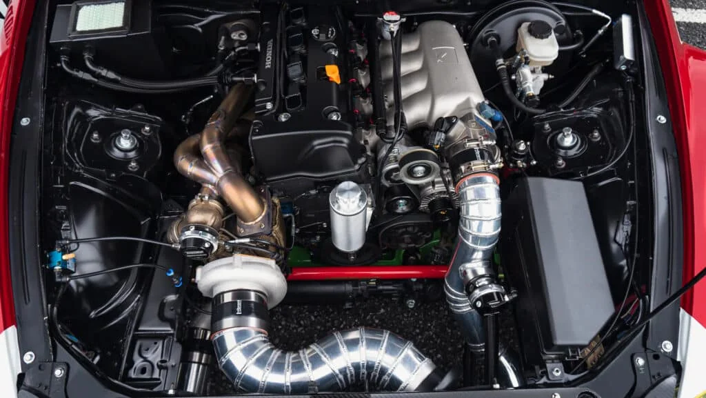 Turbocharged Honda engine