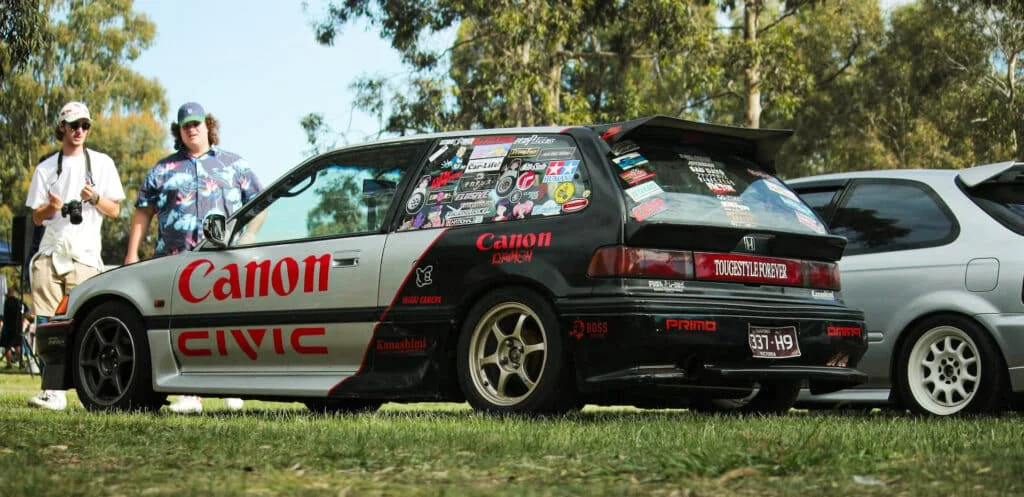 5th-gen Civic at a car meet