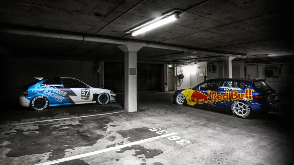 No Good Racing team Civics