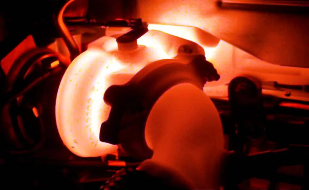 Glowing turbo on a heat-soaked engine