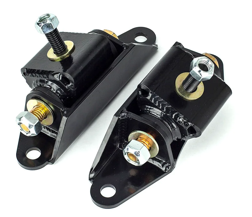 Black solid mounts with clean welds