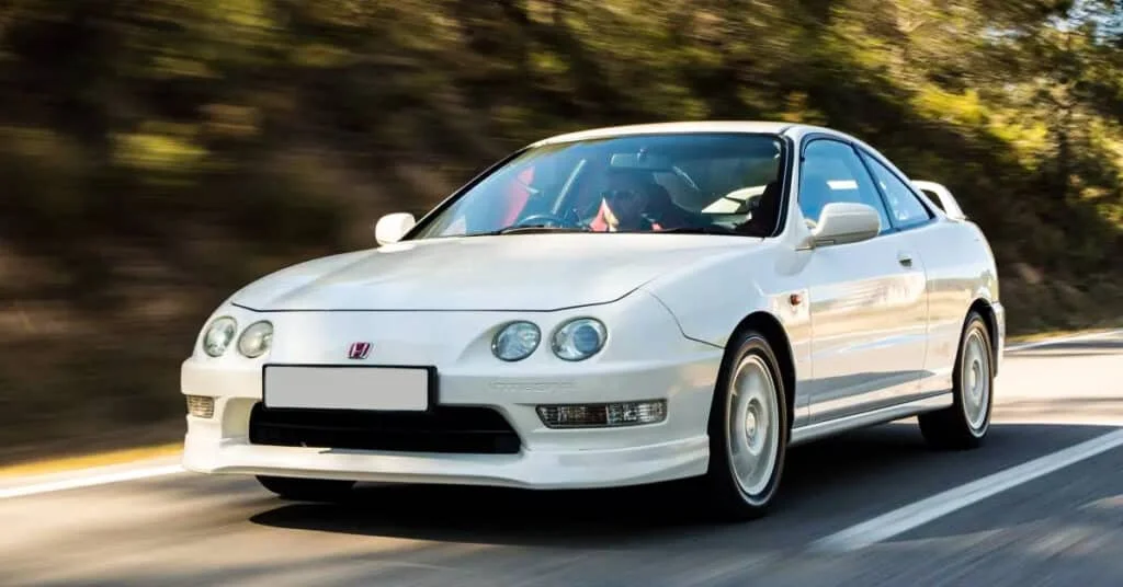 White Honda Integra