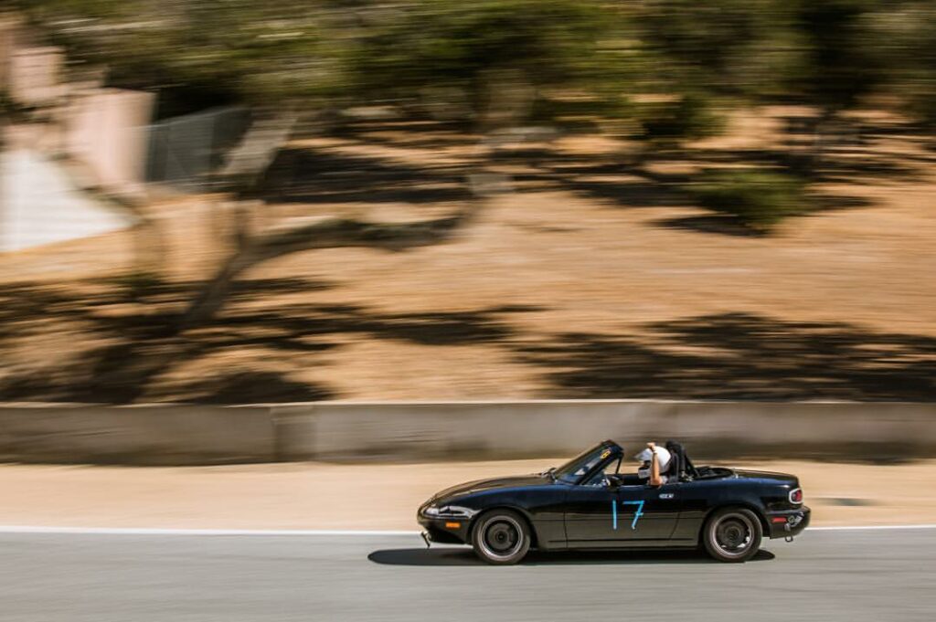 Mazda MX-5 (Miata) on the race track