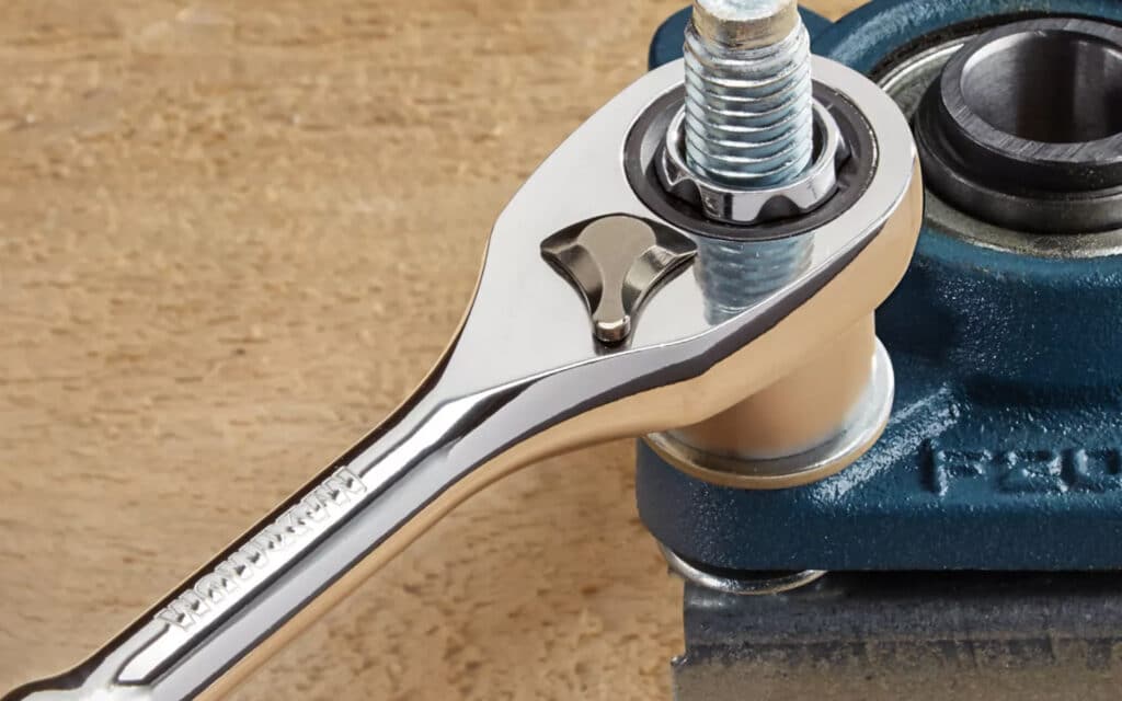 Pass through socket and wrench