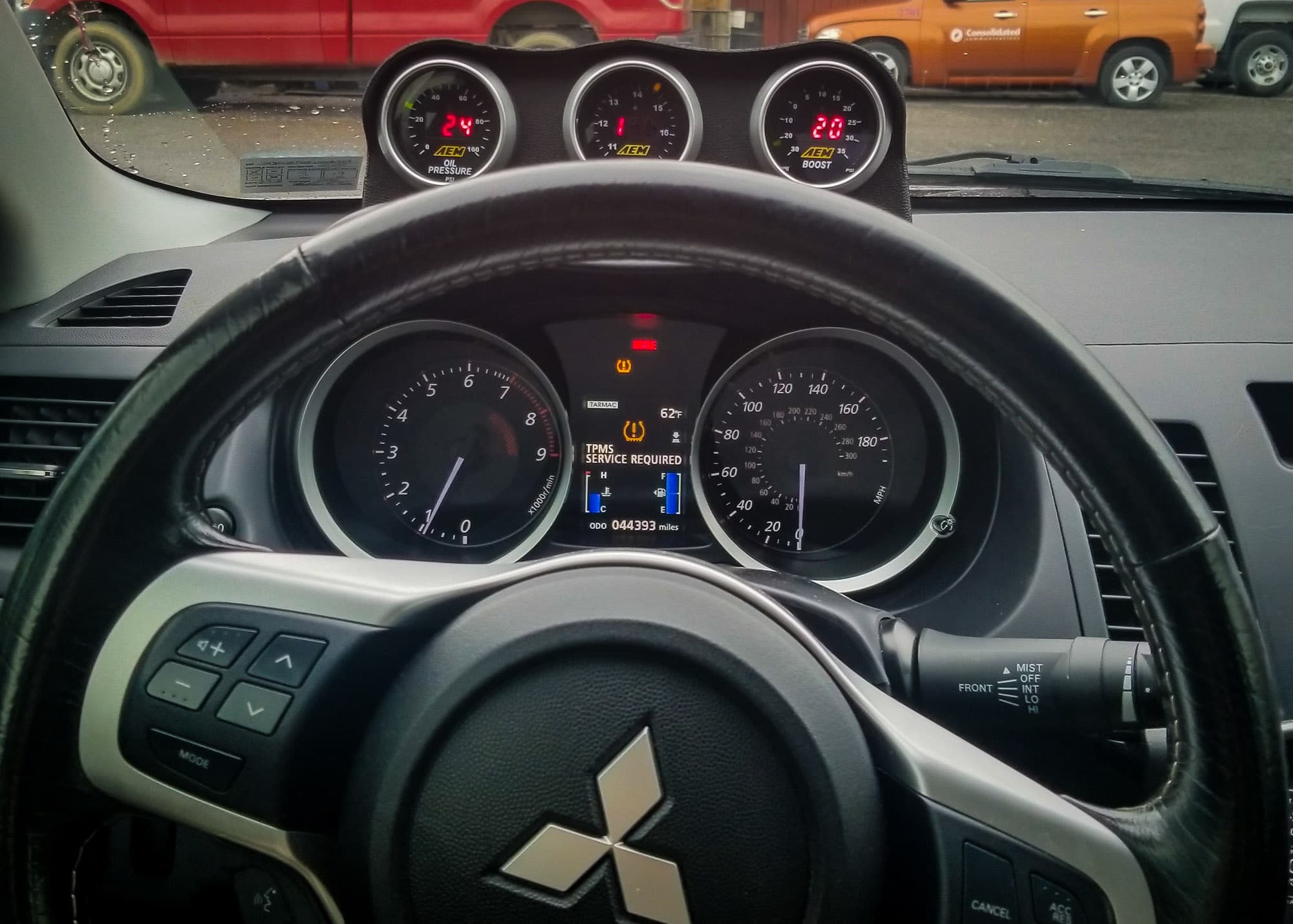 Mitsubishi Evo X Gauge Pod Options Low Offset